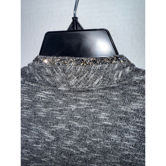 Juicy Couture Gray Embellished Open Front Cardigan Sweater Small - Picture 5 of 5